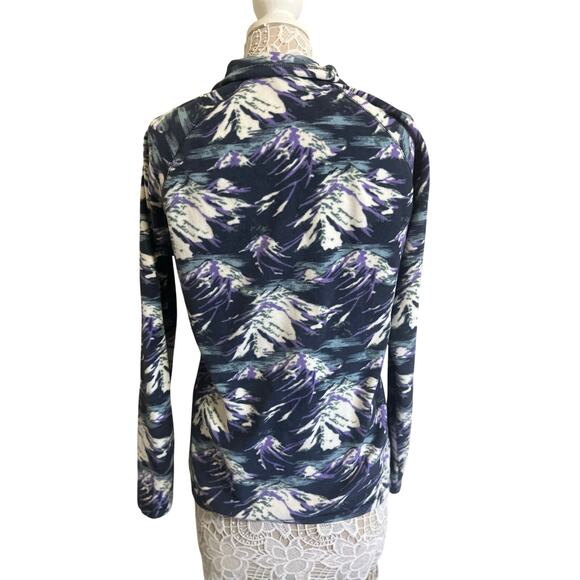 Eddie Bauer Purple and Blue Active Fleece Pullover- Womens Size Large - Picture 3 of 6